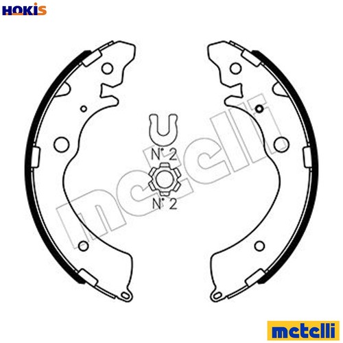 Set scarpe freno 0154 - set,