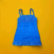 Intimissimi Babydoll Very Sexy Blue Stretch Pizzo Per Collant Electric Size S