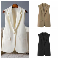 Blazer donna midi gilet gilet