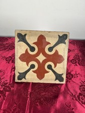 Cementina riggiola mattonella piastrella napoletana epoca XIX