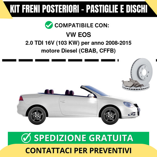 Kit freni posteriori - kit,