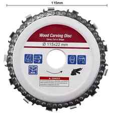 Disco Taglio Legno Per Smerigliatrice 115 MM Con Catena  Motosega Flex  115X22MM