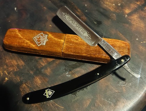 Rasoio dritto puma - anni, '50-60