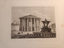 Stampa incisione vedute di