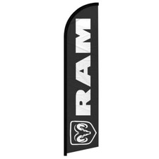 Ram Windless Advertising Swooper Flag Car Make Dealership Flag