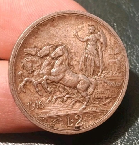 Lire 1916 quadriga briosa - -,
