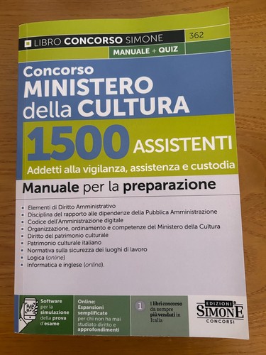 Libro concorso ministero della - libro,