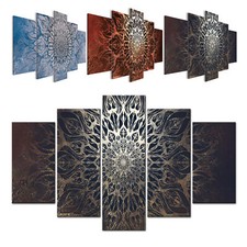 Mandala marrone blu ornamento