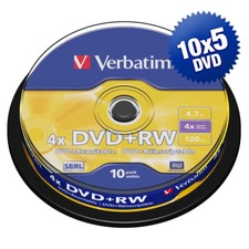 50 DVD+RW Verbatim Matt Silver