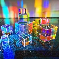 Ottico Vetro Prisma Catturaluce Luminoso Cubo Di Luce Magia Regalo Ornamento Fai