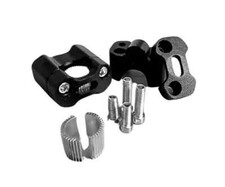 Adattatore manubrio nero - 2x,