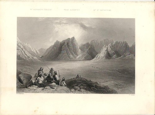 Stampa antica monte sinai - stampa,