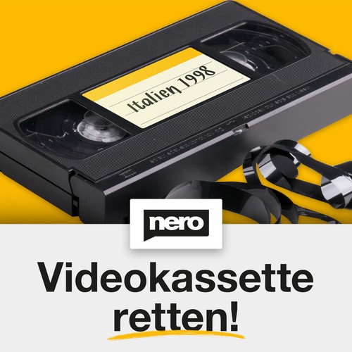 Salva videocassetta nero - videocassetta,