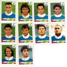 Francia 98 Panini Lotto 10 Stickers Cile Tapia Nunez Ramirez Rojas mai usati