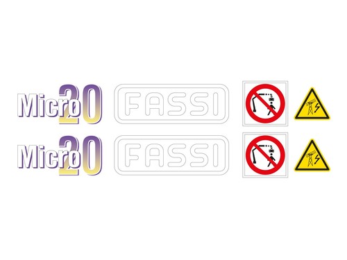 Kit adesivi gru fassi - gru,