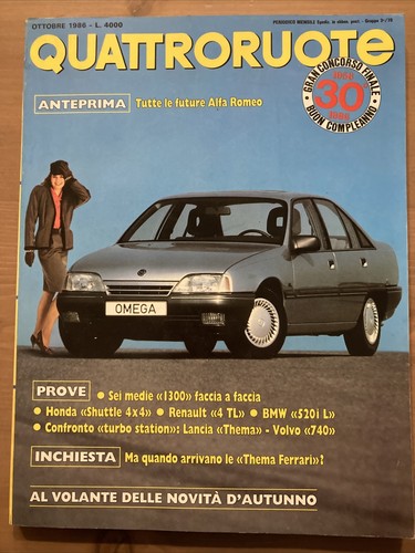 Quattroruote 372 ottobre 1986 - quattroruote,