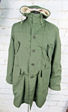 Giacca parka vintage stile militare italiano con fodera in pile rimovibile taglia 48