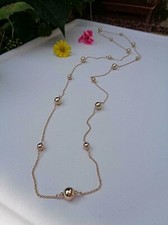 Collana in oro sfere catena