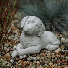 Statua in pietra cane labrador