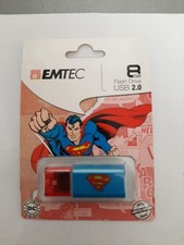 EMTEC Click 8 GB USB 2.0 Flash Drive, Superman