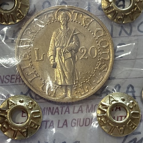 Moneta oro lire - 20, san