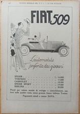 1927 FIAT 509 - Pubblicità