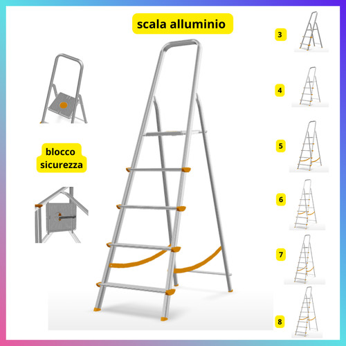 Scala alluminio 6 7 8 - 3,