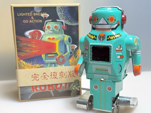 Ichiko tin toy wind sparky - wind-up,