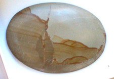 marmo ovale PIETRA PAESINA, Colline Fiorentine - PAESITE  cm.3,30x4,5