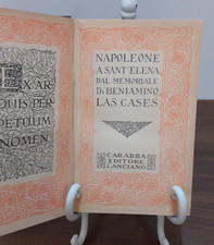 LAS CASES - NAPOLEONE A SANT'ELENA DAL MEMORIALE DI BENIAMINO [ CARABBA 1914 ]