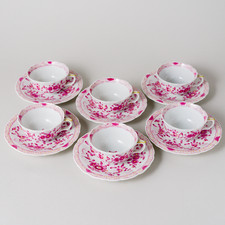 Meissen 6 x mazzo moka 2 pezzi