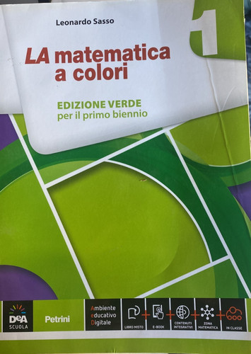 Matematica colori vol 1 - a,