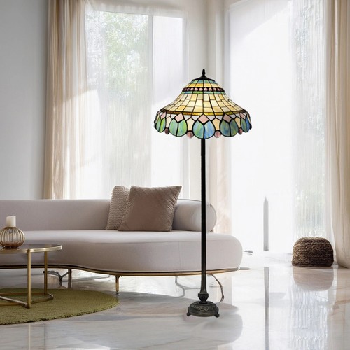 Lampada terra stile tiffany - da,