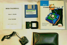 MOUSE TRACKBALL PS/2 THUMBALL VINTAGE RETROCOMPUTER IBM W95 DOS WINDOWS RETRO PC