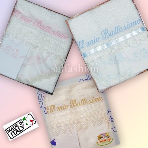 Set battesimo asciugamano - battesimo, pz