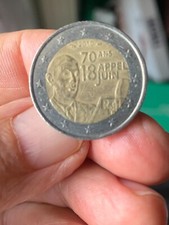 MONETA 2 euro FRANCIA 2010 Commemorativa 70 Ans Appel 18 Juin  CIRCOLATA