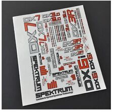 Foglio decalcomania logo spettro radio radio radio radio radio d'epoca DX7 DX3.0 DX3R DX6i DX2.0 sponsor