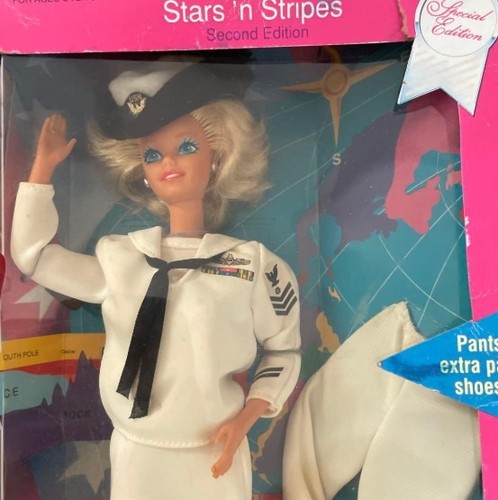 Navy barbie stars stripes - navy,