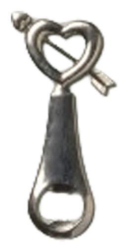 Apribottiglia silver cuore