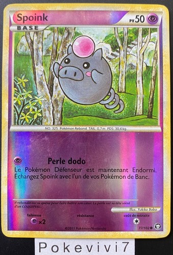Carte pokemon spoink 102 - carte, 77/102