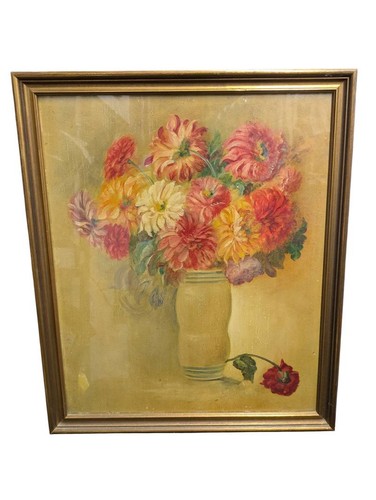 Natura morta con fiori - ,, olio