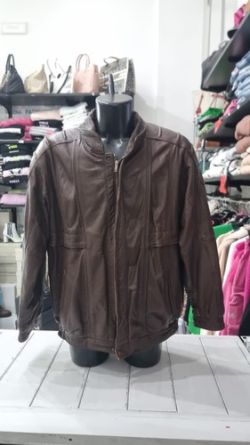 Giacca uomo pelle marrone - pelle,