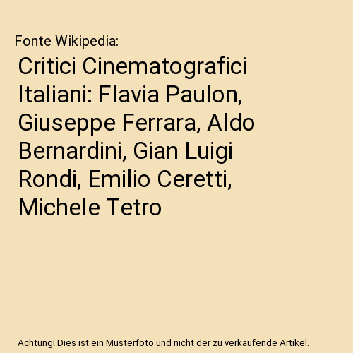 Critici cinematografici - critici,