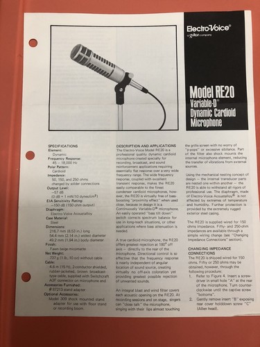 Manuale per microfono - manuale, ev