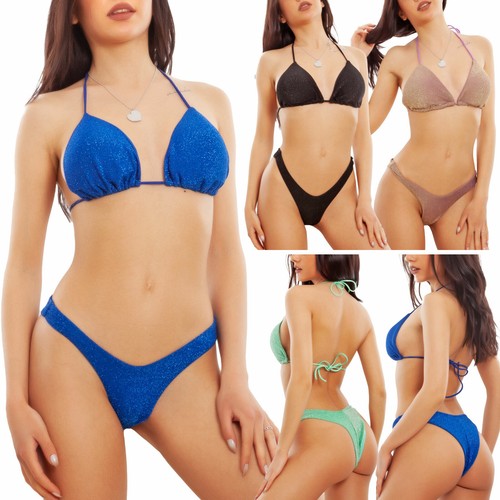 Bikini donna lurex triangolo