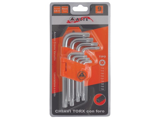 Chiavi maschio torx con - , foro