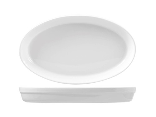 Pirofila ovale porcellana roma - ovale,