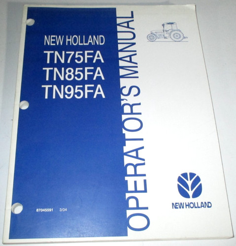 New holland tn75fa - holland, tn85fa