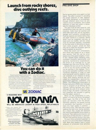 Gommone subacqueo zodiac print - subacqueo,