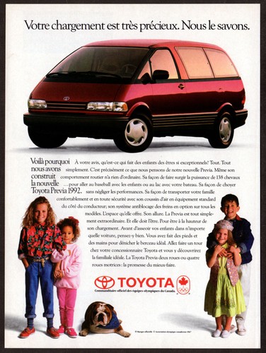 1992 toyota previa vintage - 1992,
